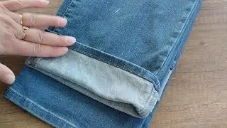 ORJİNAL KOT PANTOLON PAÇASI YAPIMI  #dikisteknikleri