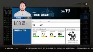 Seattle Seahawks Connected Franchise Fantasy Draft (ep1)