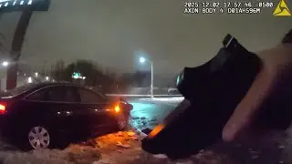 DASHCAM: Parma police pursue fleeing driver who later crashed into brick wall and disappeared