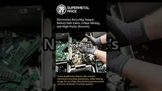 Electronics Recycling: Battery-Safe, Urban Mining, High-Purity Recovery | SUPER METAL PRICE
