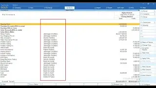Tally Add On : Print Group Name in Ledgerwise Trial Balance Report in TallyPrime software.