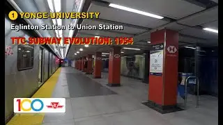 TTC POV Walk: Eglinton Station to Union Station (TTC Subway Evolution: 1954)