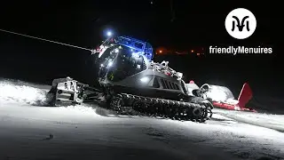 Coulisses: Le damage des pistes aux Ménuires (Prinoth)