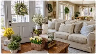 Soft Seasonal Transition Decor: Winter Neutrals to Spring Country Easter Style