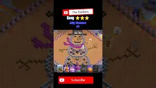 Easy 3 Stars jolly clashmas challenge #4 | Clash of clans | The Finishers #viral #clashofclans #coc