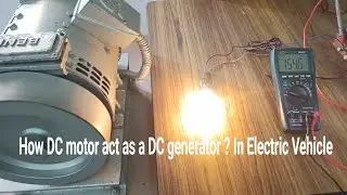 Thrilling DC Motor Acts as Generator in Electric Vehicle | LIVE Demo ⚡