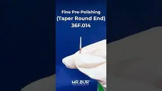 Fine Grit Pre-Polishing Taper Round End Bur | Diamond Dental Bur