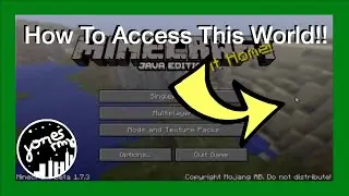 The Minecraft Title Screen World has been discovered! Here's how to access it!