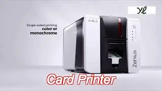 evolis zenius 2 compact id card monochrome printing machine single sided