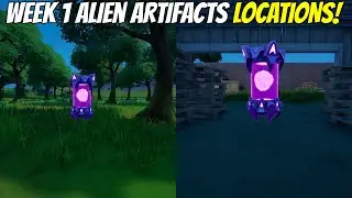 Fortnite All Week 1 Alien Artifact Locations - How To Unlock Kymera Styles