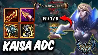 Kaisa vs Sivir ADC ( QUADRA KILL ) - Korea Challenger Patch 25.14 ✅