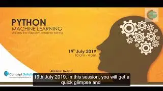 Python Machine Learning One day live Classroom enterprise training @ Concept Solutions