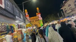 CHARMINAR Hyderabad Night markets || tourist place || Sasta market || Market Visit || India 