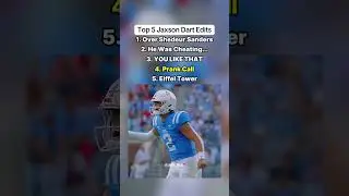 TOP 5 JAXSON DART EDITS! #nfl