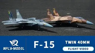 XFly Model F-15 Twin 40mm EDF Jet Flight & Features