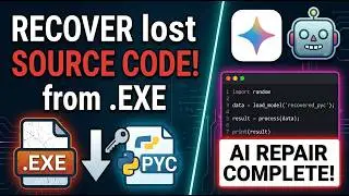 How to Decompile .exe to Python Source Code with AI (PyLingual & Gemini)