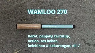 Tegek Wamloo 270 Microfishing Tanago Rod Lentur Ros Pendek