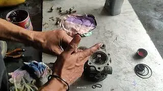 honda civic . power steering pump overhaul.