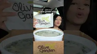 Мой заказ огромной галлоновой бутылки супа из Olive Garden 🪣