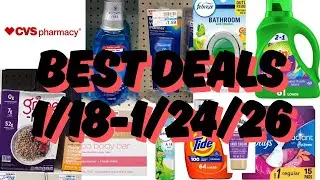 CVS Best Deals - 1/18-1/24/26 - Cheap Deals - Household Stockup - CVS Couponing This Week