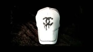 スワロフスキーキャップ  　Parody Melting Swarovski Full Custom  cap white   childq