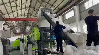 PP Raffia  PE film crushing washing line