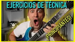 5 EJERCICIOS de GUITARRA ELÉCTRICA para PRINCIPIANTES 🔥 + PDF (Técnica)