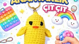 Amigurumi #civciv#anahtarlık çıt çıtçıtlı
