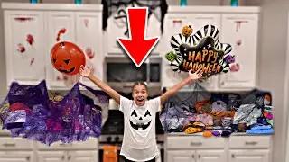 Удивляю Лину корзинками для сладостей.. VLOGTOBER ДЕНЬ 24 🎃