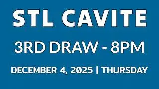STL CAVITE result today 8pm results December 4, 2025 STL PARES EVENING DRAW RESULT 3RD DRAW