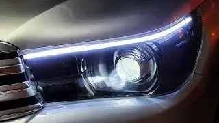 Toyota Hilux + Projetores + Xenon Premium + Barra LED DualChip + M&aacute;scara Negra
