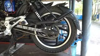 Bike chain sprocket repairing | How to repair Bajaj Pulsar 135 bike chain sprocket