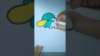 C041 Coloring Book Platypus #emojing #drawing #art