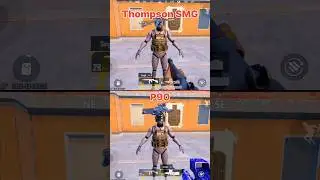 P90 vs Thompson SMG Vest Damage Test #bgmi #bgmishort #pubgmobile