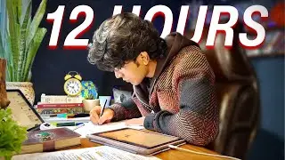 LIVE 12 HOURS (Day 138 / 300) study with me | pomodoro 90/10