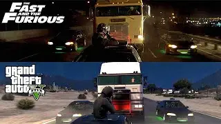 (Full Comparison) GTA V - The Fast And The Furious Truck Hijack