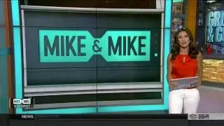 Jen Lada in Skinny Jeans and a Leather Skirt | ESPN