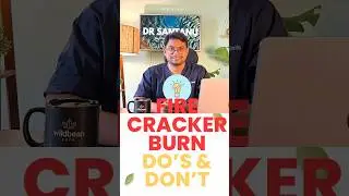 Burn Ho Gaya? 🧨😱 Don&rsquo;t Panic!First Aid at home | Safe Diwali 2025 🎇#shorts