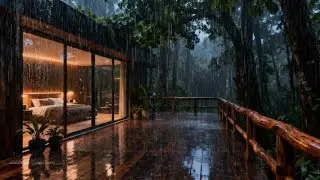 Instant Sleep With Gentle Rain And Soft Thunder Sounds
