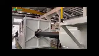 Factory Test Run: High-Speed HDPE Pipe Production Line in Action