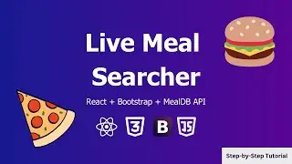 بناء تطبيق Live Meal Searcher باستخدام React و MealDB API مع Bootstrap | شرح عملي Darija (PART 2)