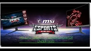 MSI Optix G241 | Best budget gaming and editing (1080p 144hz)  monitor | under Rs15000 |
