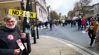 ULEZ protest Trafalgar Square 2023