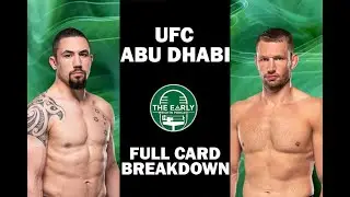 UFC Abu Dhabi: Whittaker vs De Ridder Full Card Breakdown