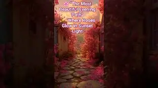 Romantic Countryside Sunset Walkway| Nature Beauty | Relaxing Video #shorts #ytshorts #shortsfeed
