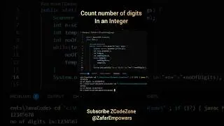 count number of digits in an Integer in 