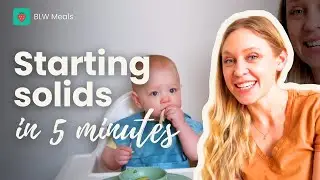 Starting Solids in 5 Minutes | Pediatric Dietitian Baby-Led Weaning Tips 