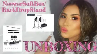 UNBOXING/DEMO Neewer Softbox/Julius Studio backdrop stand!