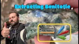 Extracting Benitoite