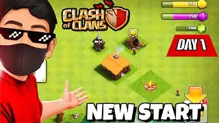Start Cash of Clans New Journey Begins! 🔥 (Hindi) || coc new start ep-1